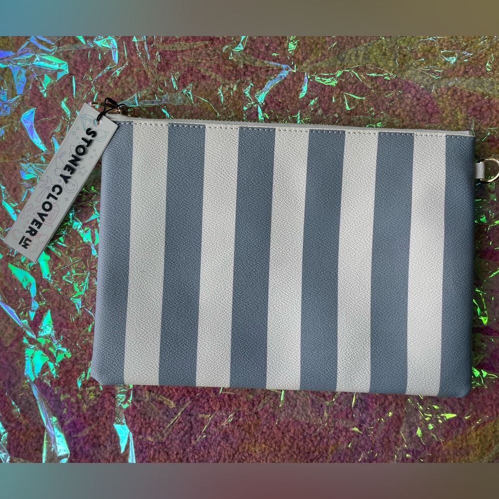 Stoney Clover Lane striped vegan leather flat